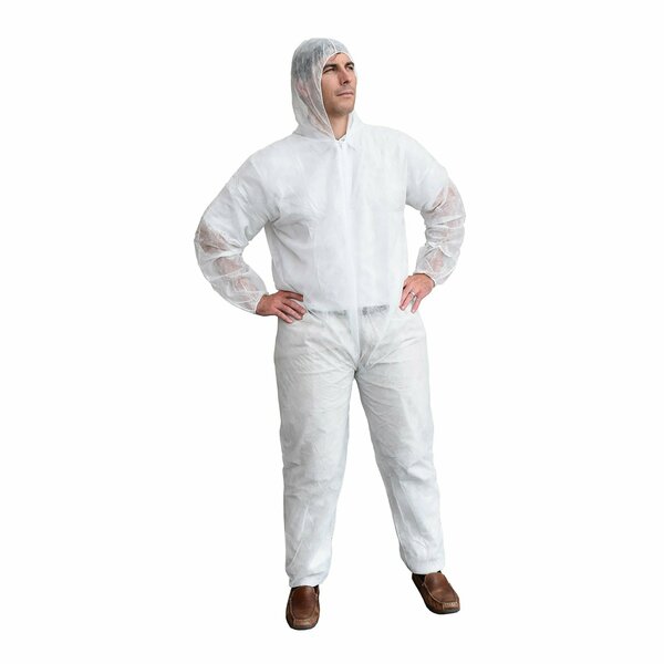 Cordova Polypropylene Coveralls, L, 12PK COEL